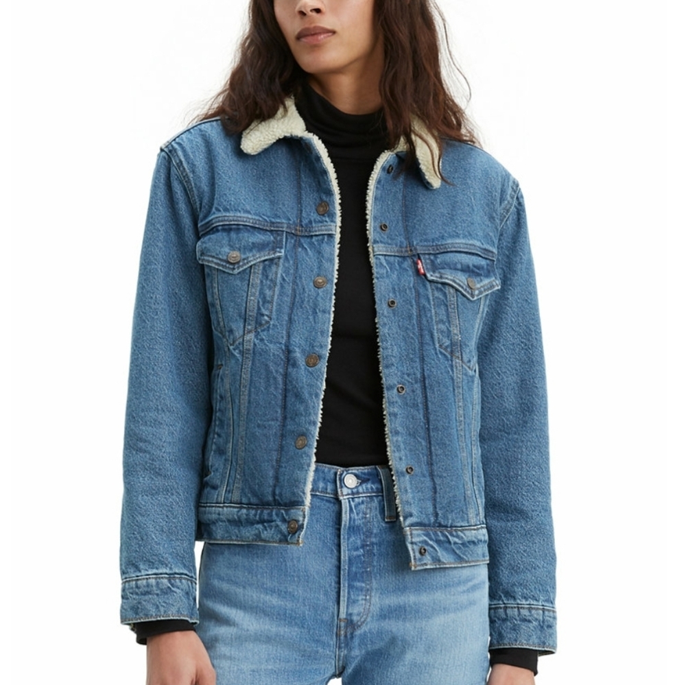 NEW Levi's Sherpa Denim Jacket NEW Size XS